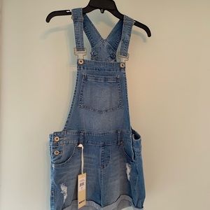 Jean Short Overalls